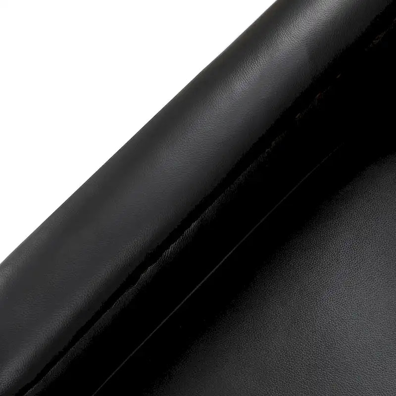 Fauteuil pivotant à 360° en cuir véritable classique avec garniture cloutée
