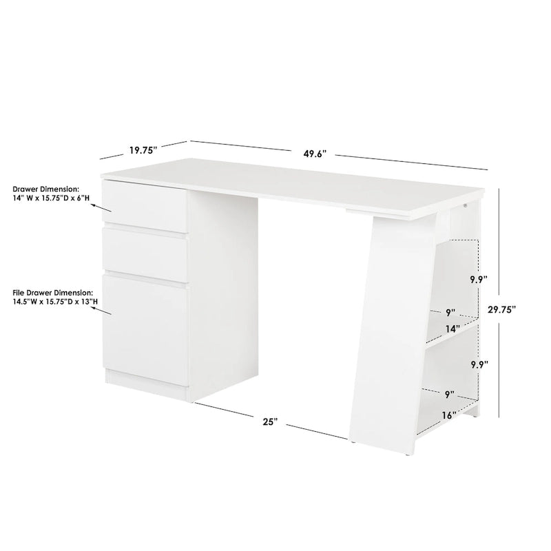 Bureau moderne avec tiroirs de rangement