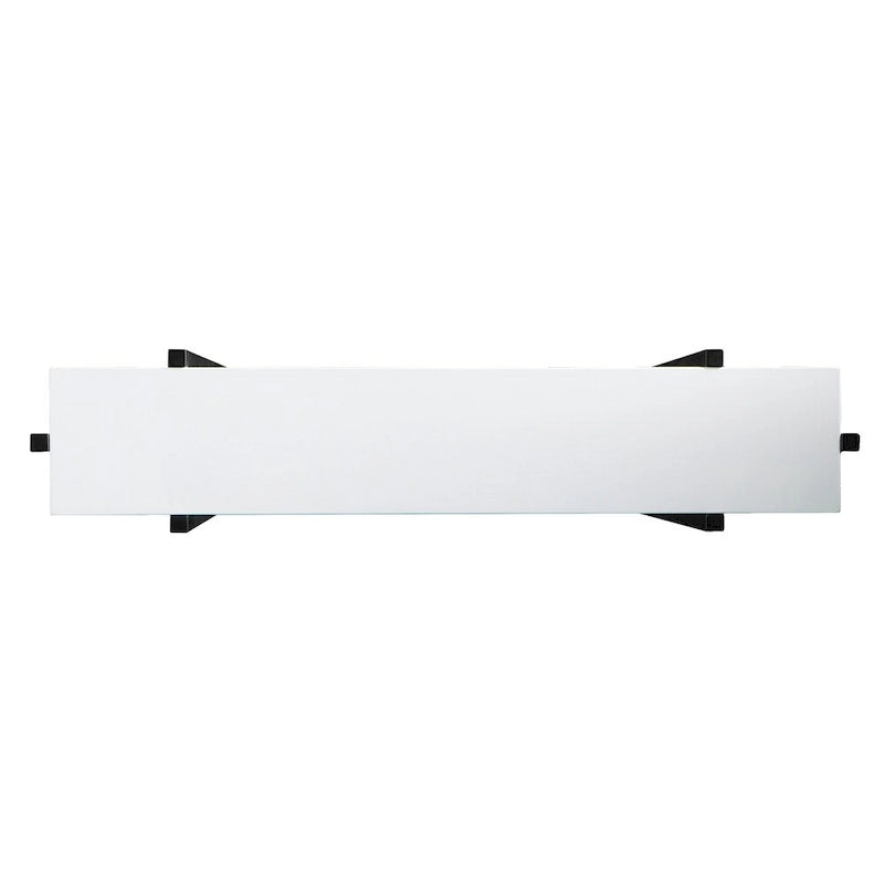 Table console contemporaine étroite blanc et noir laqué brillant