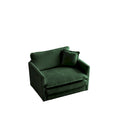 Fauteuil en tissu chenille grand confort avec coussin décoratif