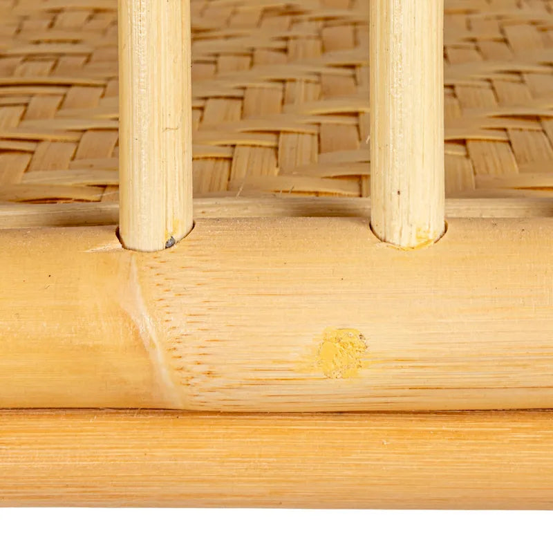 Table de présentation à 2 niveaux en rotin pour cuisine, salle à manger et réceptions