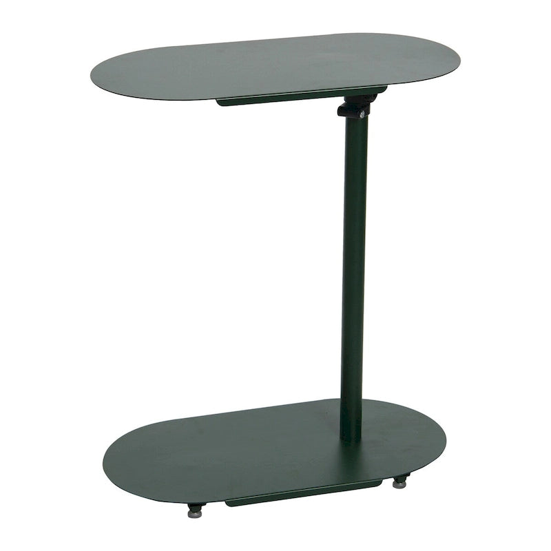 Table d'appoint en C à hauteur réglable avec cadre en acier mat