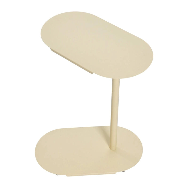 Table d'appoint en C à hauteur réglable avec cadre en acier mat