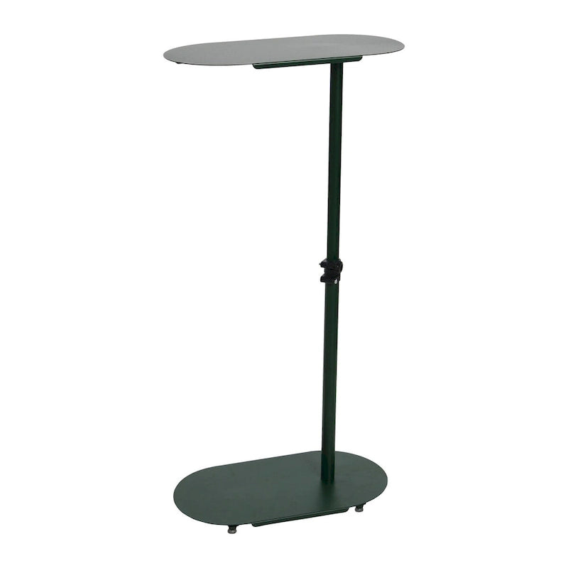 Table d'appoint en C à hauteur réglable avec cadre en acier mat
