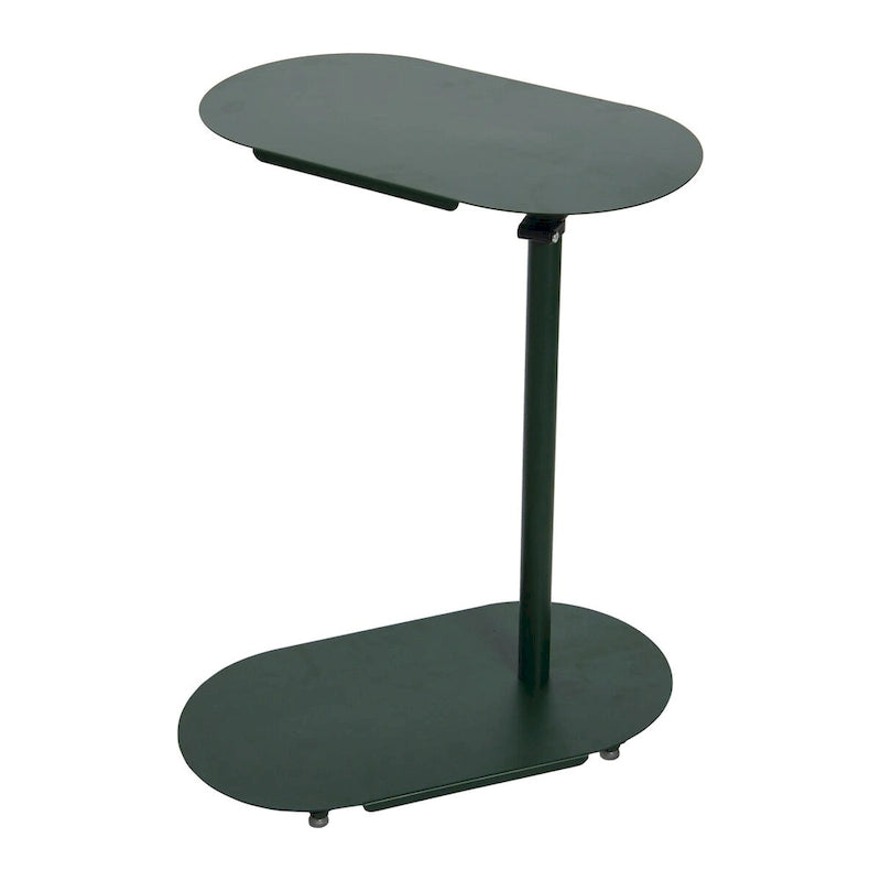 Table d'appoint en C à hauteur réglable avec cadre en acier mat