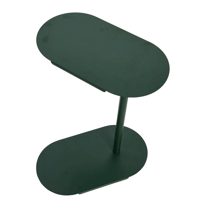 Table d'appoint en C à hauteur réglable avec cadre en acier mat