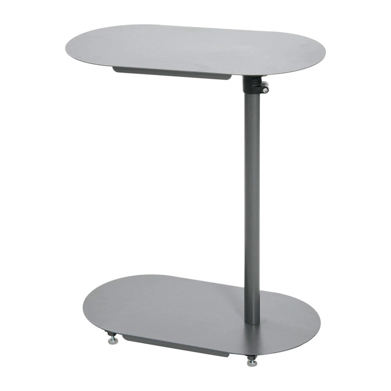 Table d'appoint en C à hauteur réglable avec cadre en acier mat
