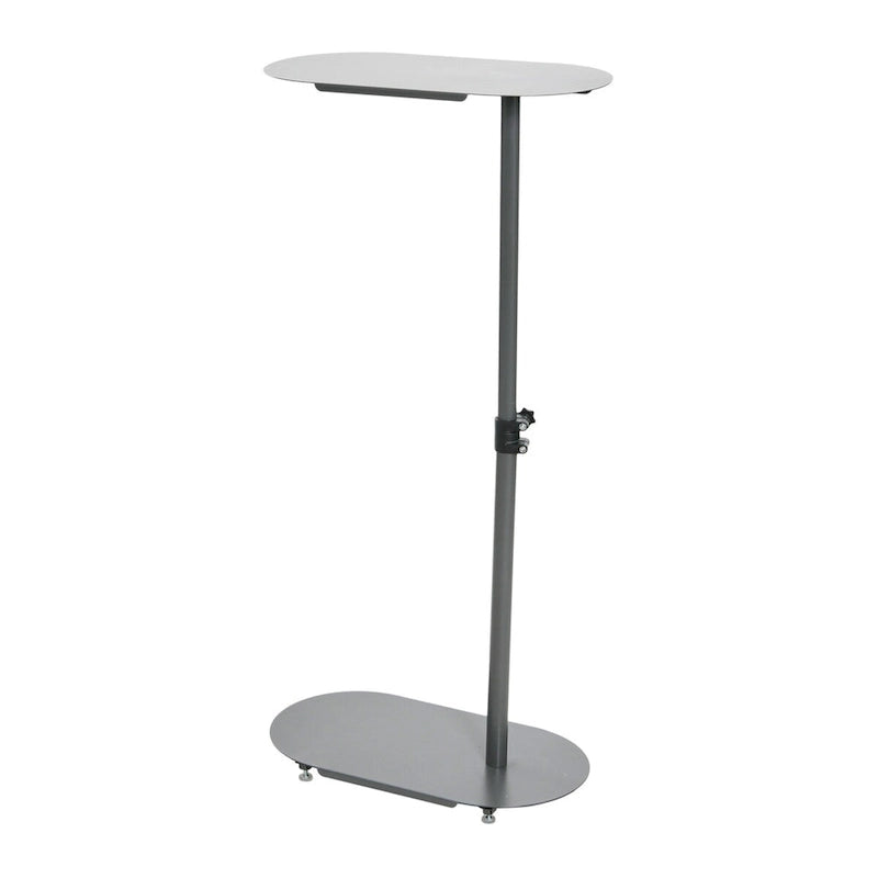 Table d'appoint en C à hauteur réglable avec cadre en acier mat