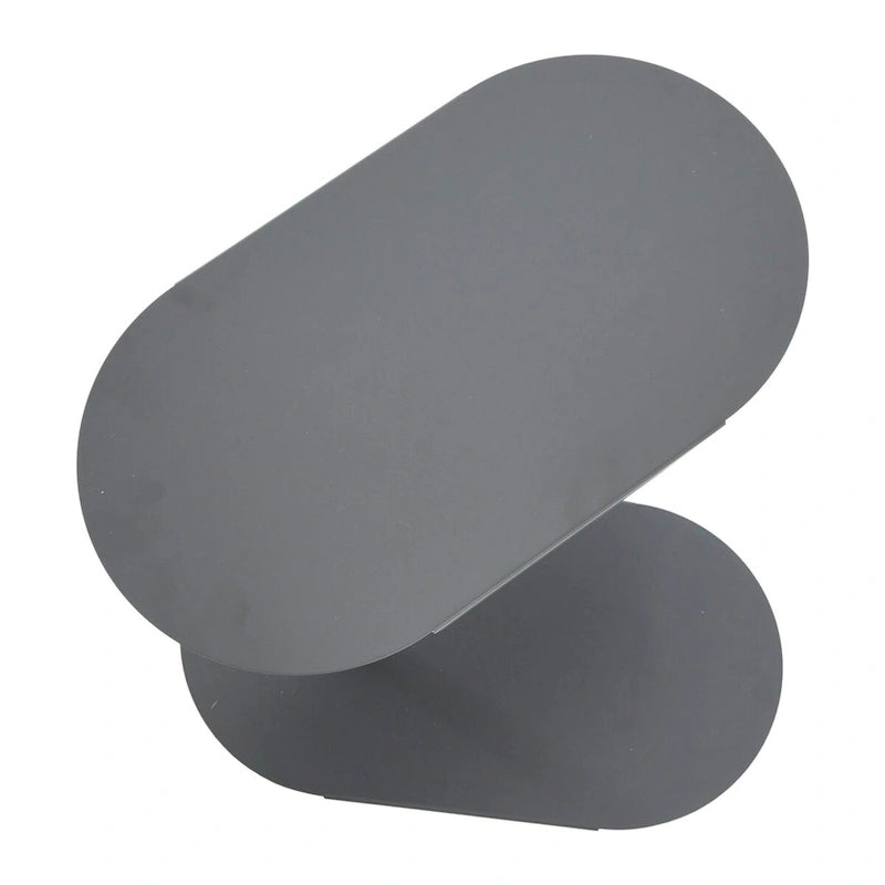 Table d'appoint en C à hauteur réglable avec cadre en acier mat