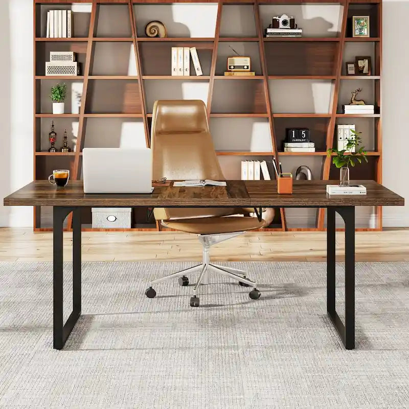 Bureau extensible avec pieds en métal