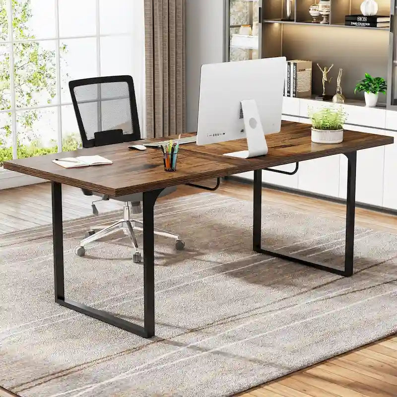 Bureau extensible avec pieds en métal