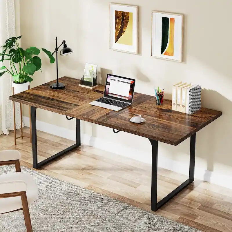 Bureau extensible avec pieds en métal
