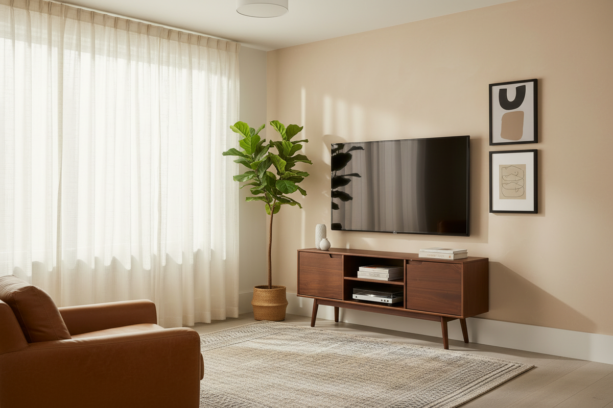 Wide View TV Stand Living Room